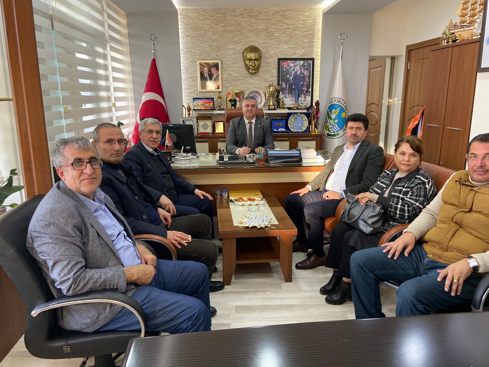 Rektör Can, Bozcaada Kaymakamı Gültekin ve Geyikli Belediye Başkanı Oruçoğlu’nu Ziyaret Etti