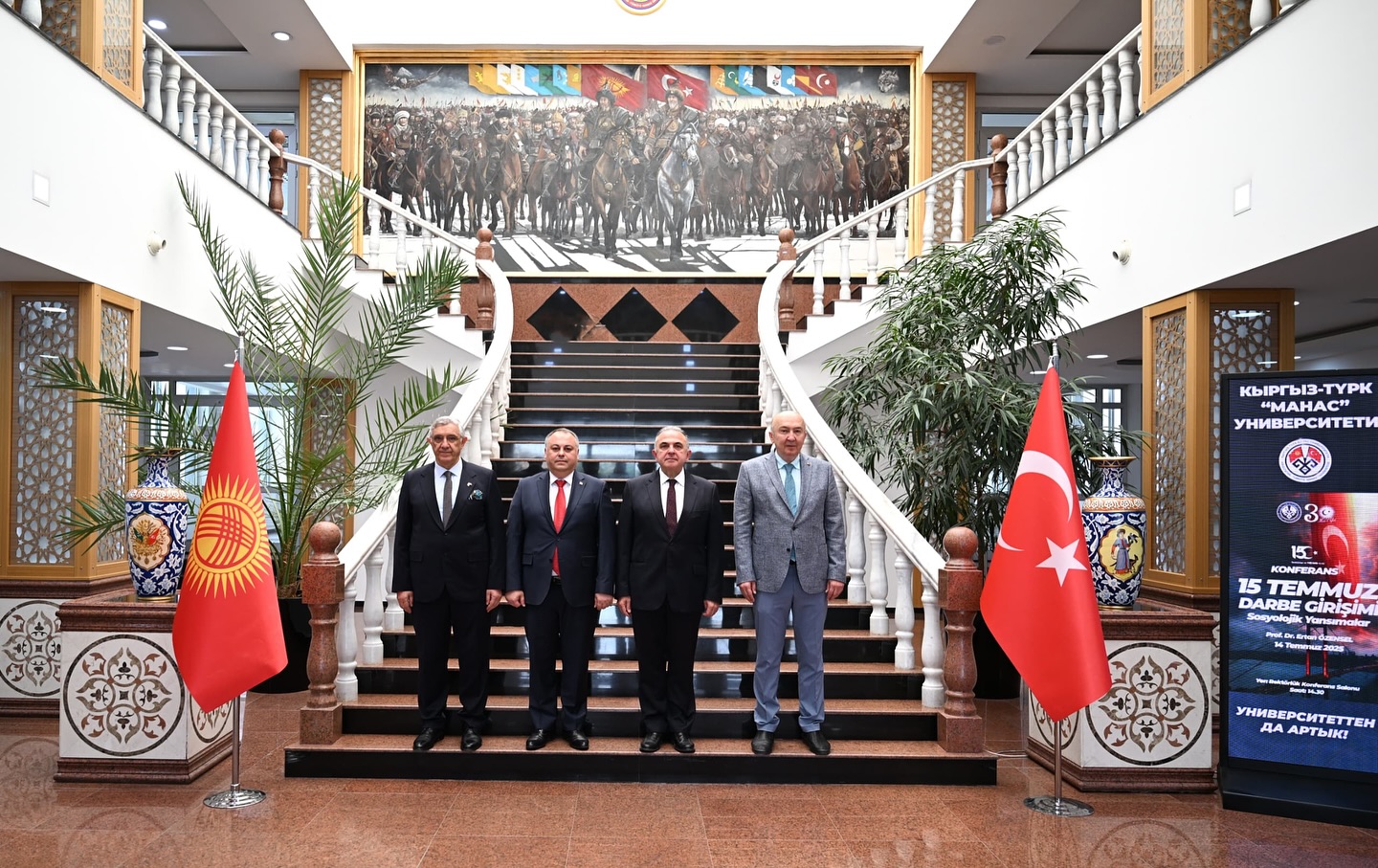 Rektör Yasım’dan Manas Üniversitesi’ne Ziyaret